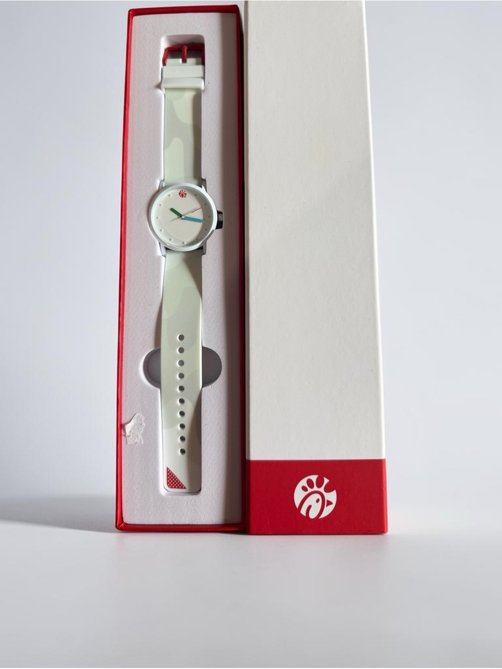Chick-fil-A Limited Edition White & Mint Silicone Watch